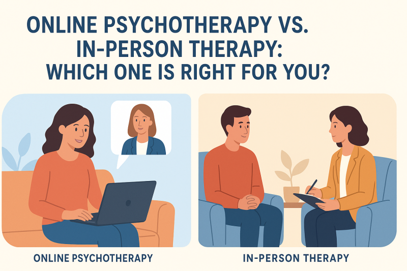 Online Psychotherapy vs. In‑Person Therapy Which One Is Right for You - Psychiatrist in rawalpindi