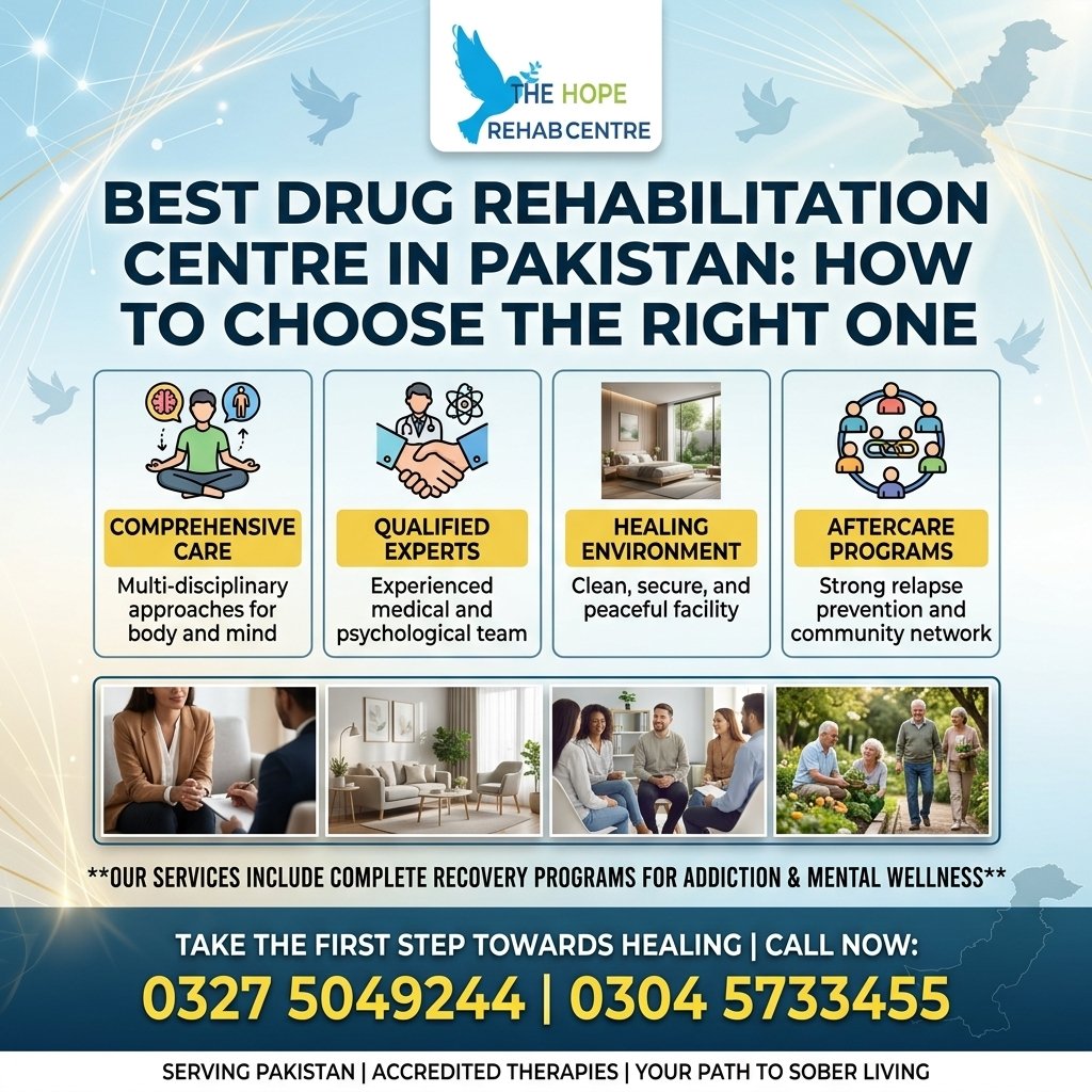 Best Drug Rehabilitation Centre in Pakistan: How to Choose the Right One