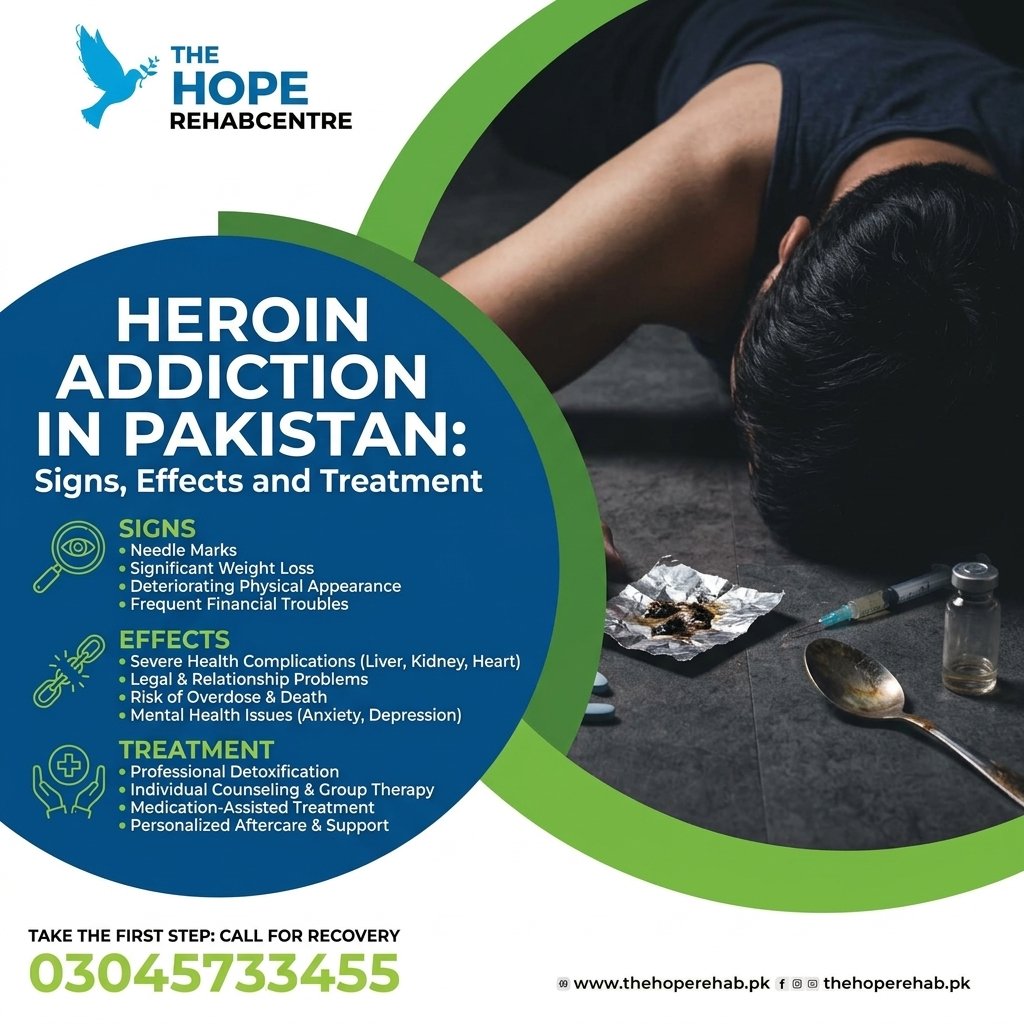 Heroin Addiction in Pakistan: Signs, Effects and Treatment