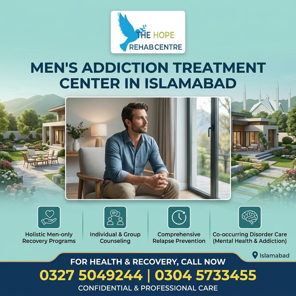 Men’s Addiction Treatment Center in Islamabad: Treatment, Support and Recovery